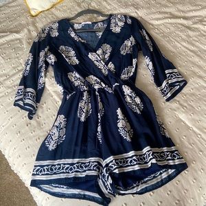 A’GACI Navy Romper